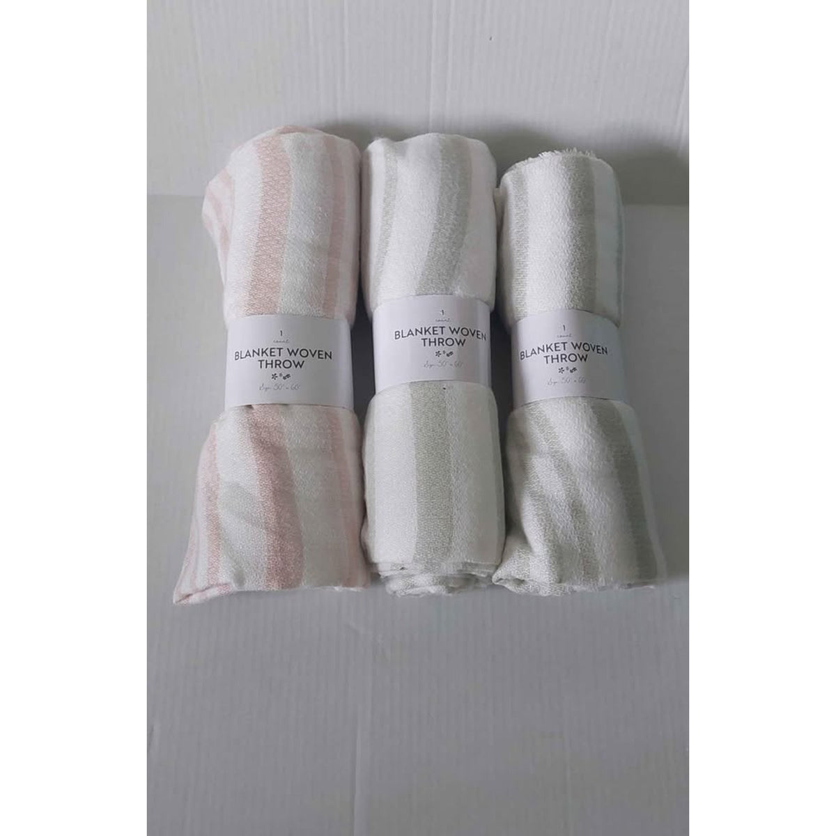 3 blanket woven throw