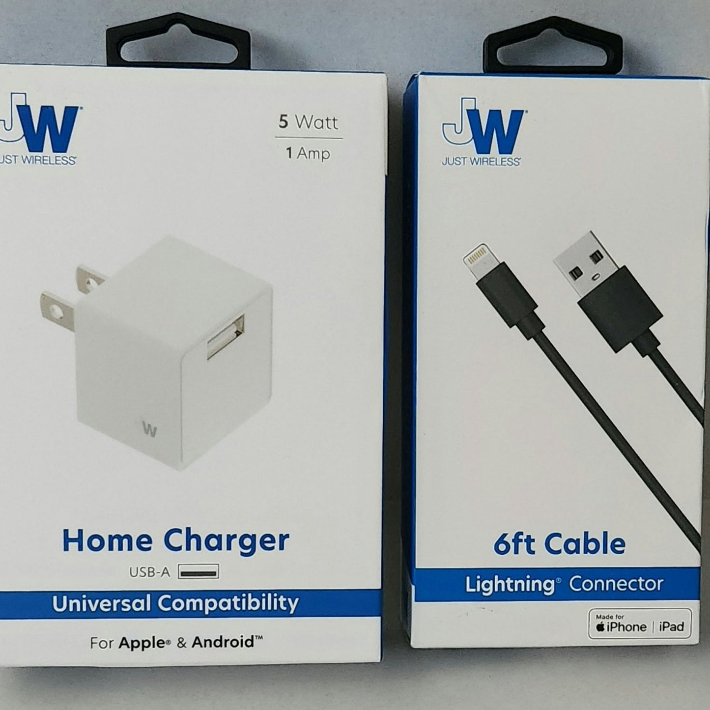Charger set for iPhone or iPad lightning connector