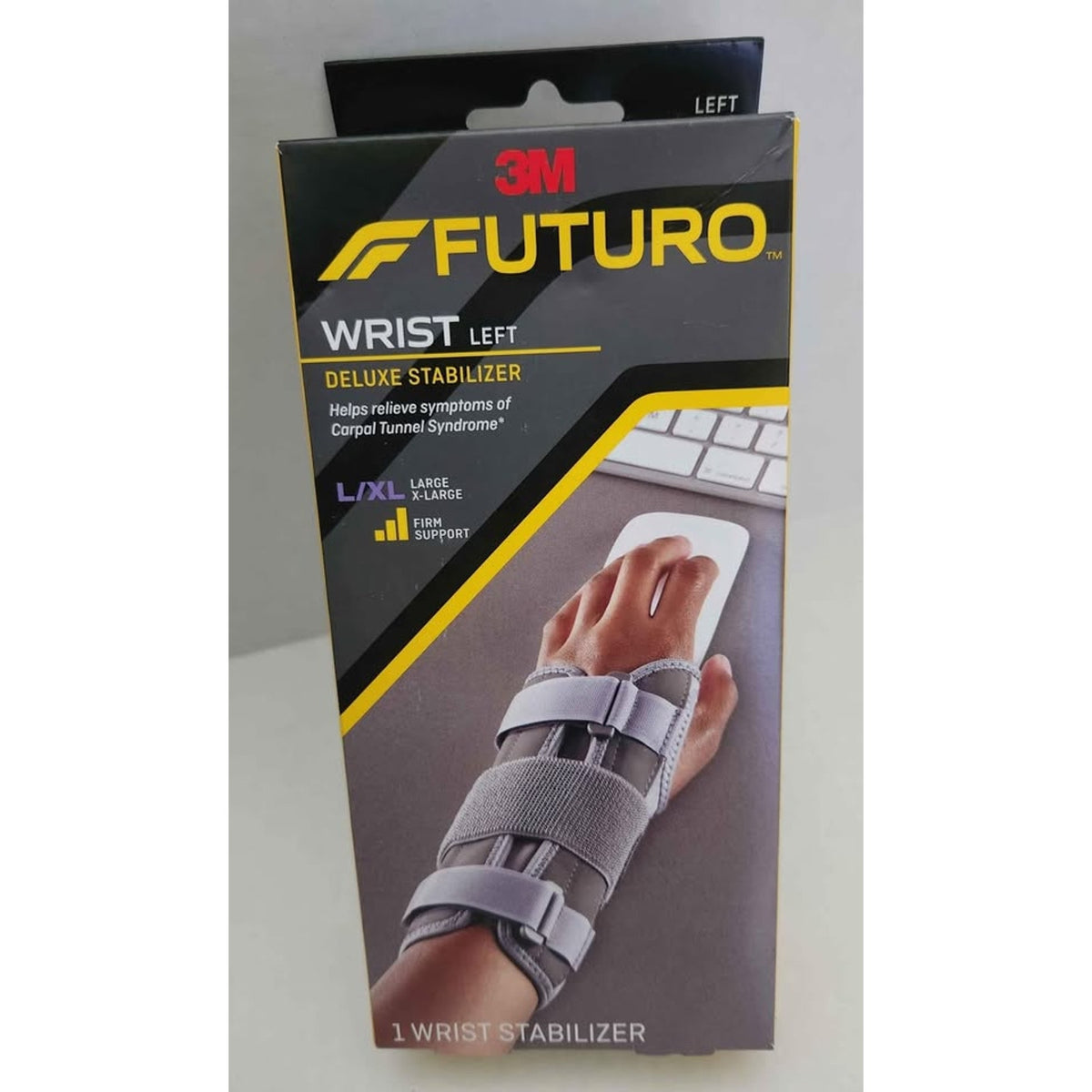 FUTURO DELUXE LEFT WRIST STABILIZER FIRM SUPPORT S/M &L/XL-s/m