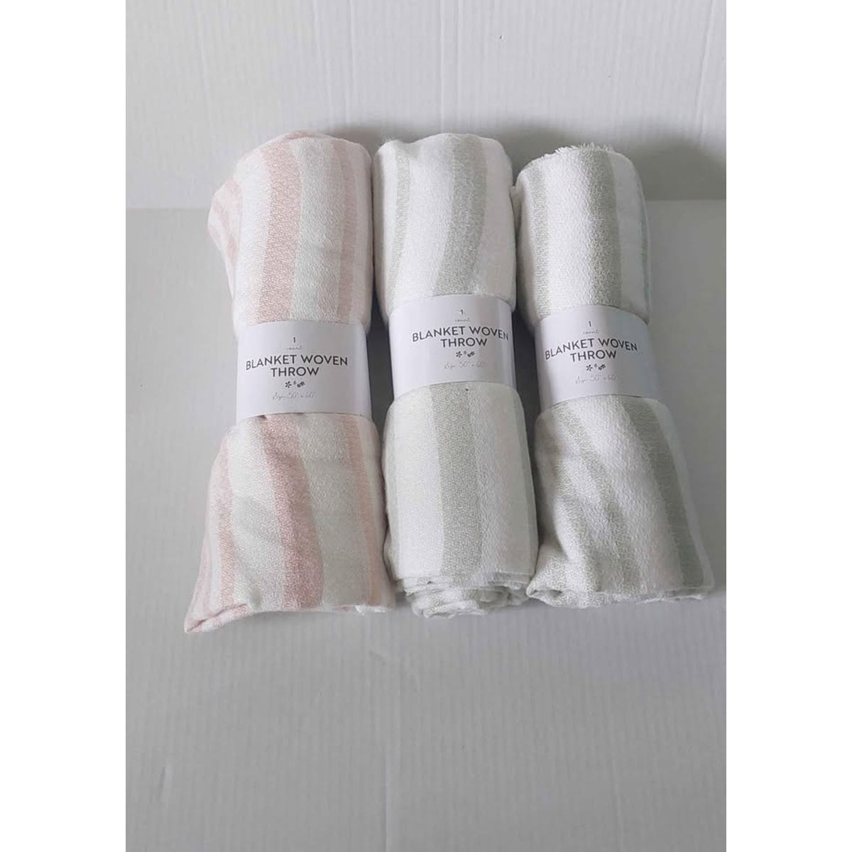 3 blanket woven throw
