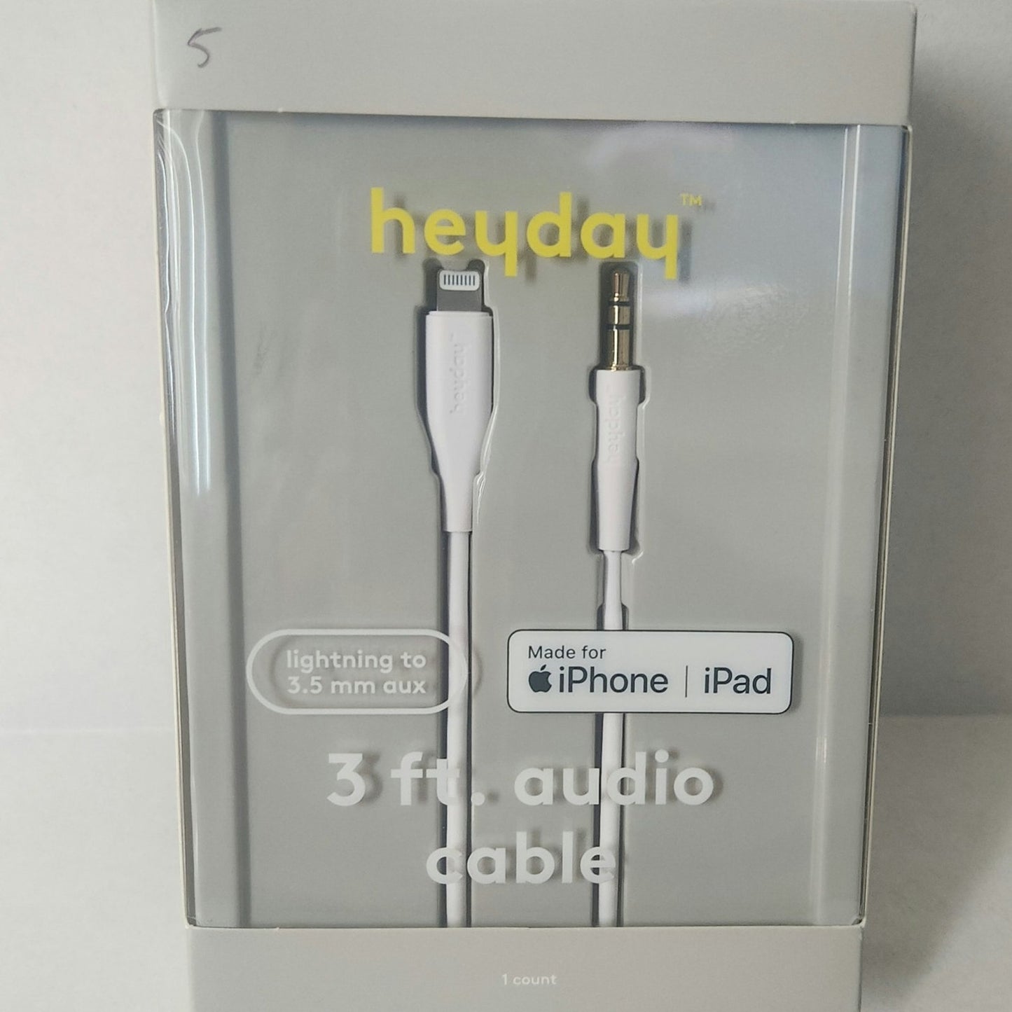 Heyday lightning 3 ft audio cable for iPhone/ ipad