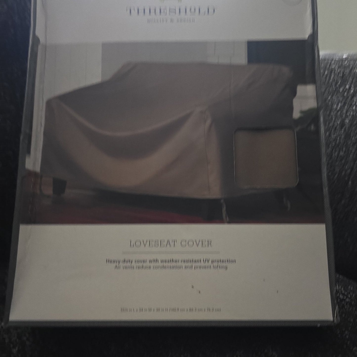 Threshold love seat cover