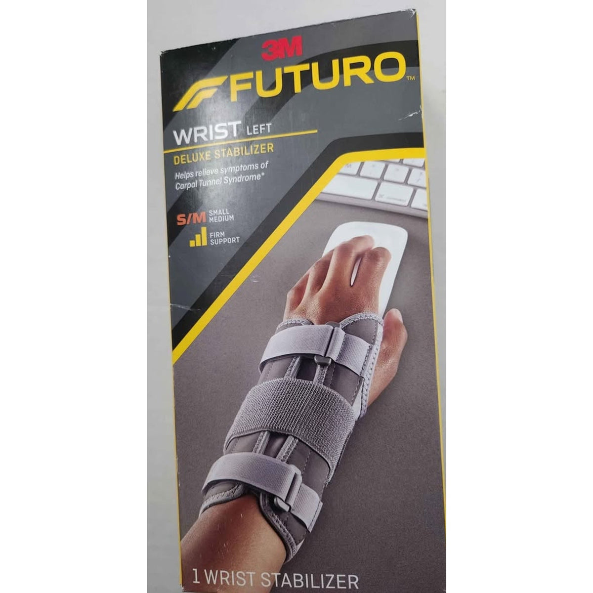 FUTURO DELUXE LEFT WRIST STABILIZER FIRM SUPPORT S/M &L/XL-s/m