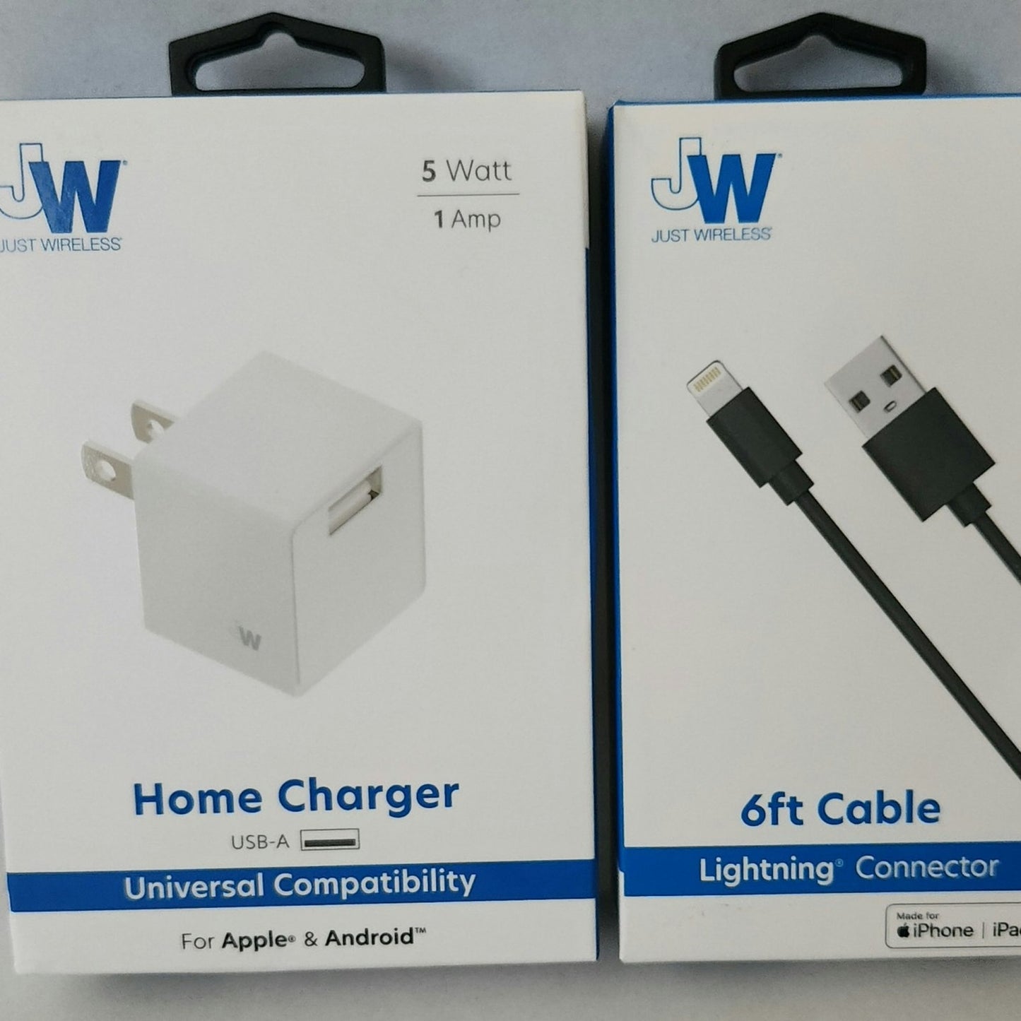 Charger set for iPhone or iPad lightning connector
