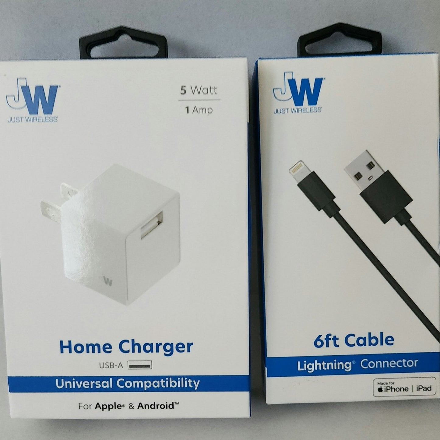 Charger set for iPhone or iPad lightning connector
