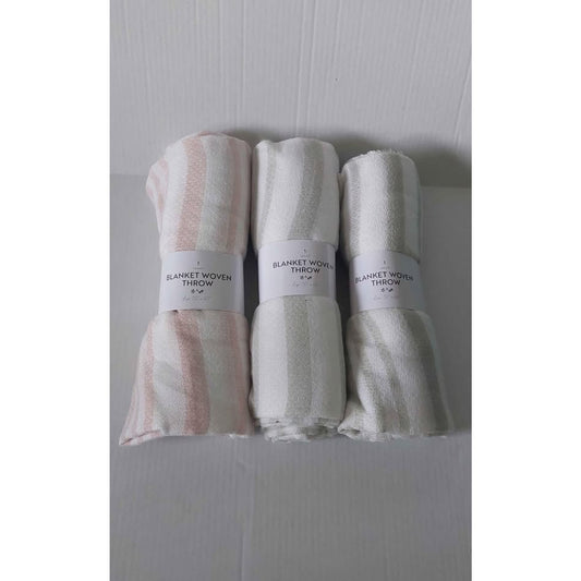 3 blanket woven throw