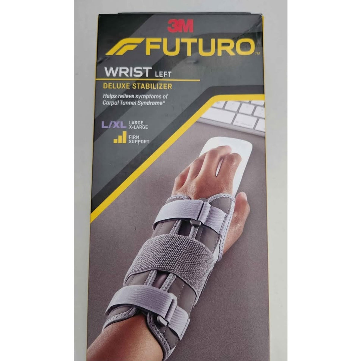 FUTURO DELUXE LEFT WRIST STABILIZER FIRM SUPPORT S/M &L/XL-s/m