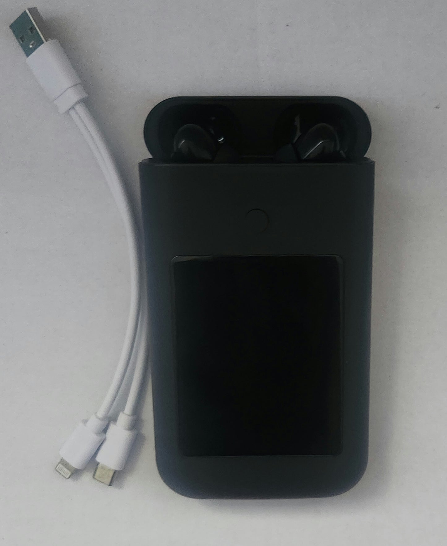 Bluetooth  earbuds  with  charging  bank